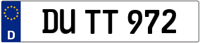 Trailer License Plate